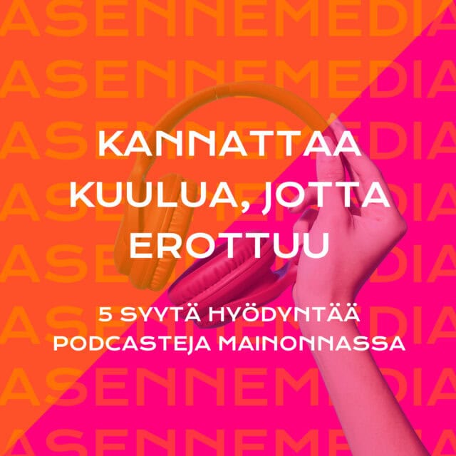 Kannattaa kuulua, jotta erottuu. Mikä podcasteissa viehättää?